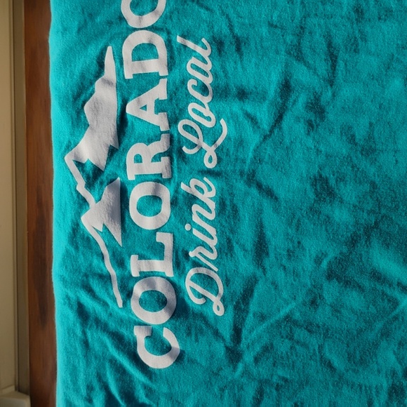 😵‍💫 LIVING the DREAM BREWERY Colorado Turquoise Tee-Shirt UniSex SZ L/XL - Picture 10 of 14